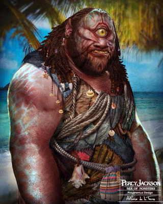 Illustration for article titled Concept art shows Percy Jackson's cyclops could have been way nastier